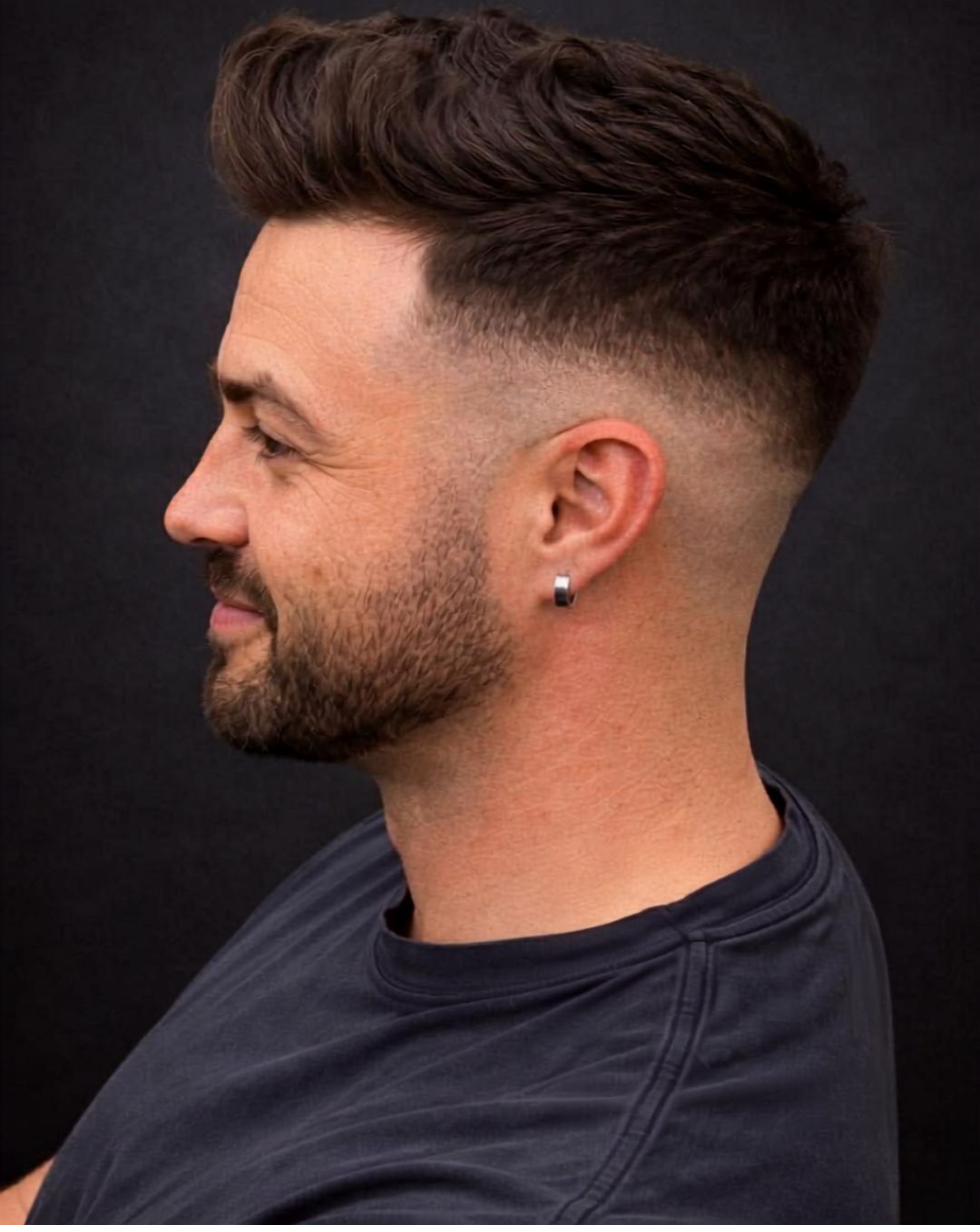 Sharp, sculpted men's cut