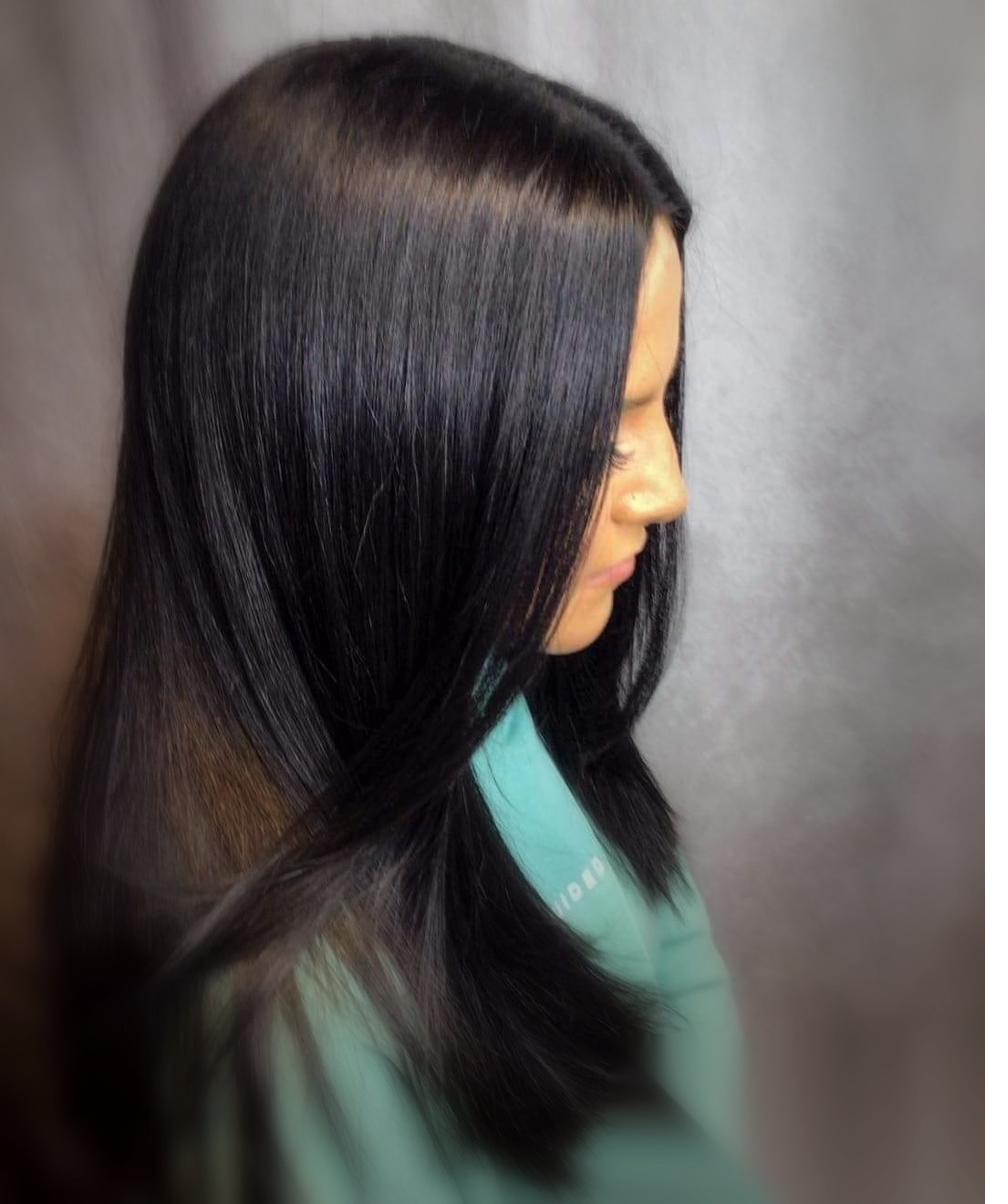 Sleek dark brunette
